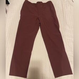 Men’s Slim-Tapered Fit - Tailored Performance Pants - burgundy